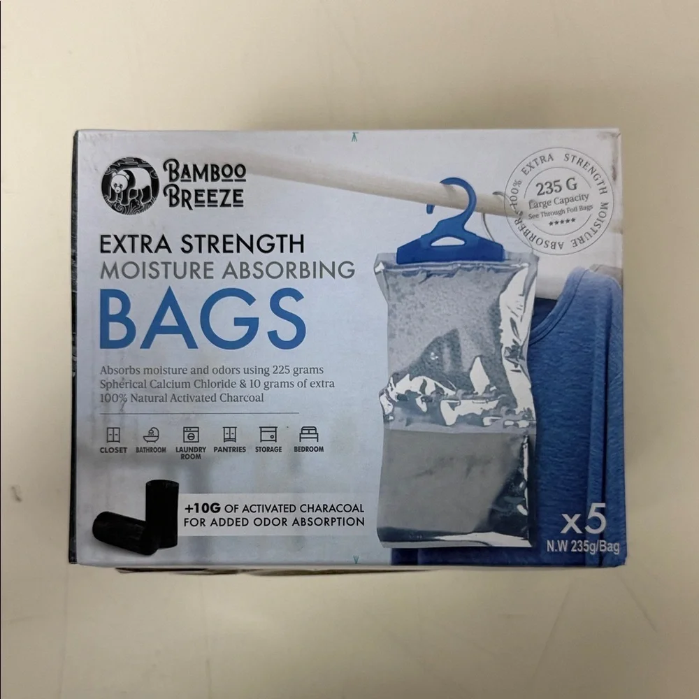 BAMBOO Breeze Moisture Absorbing Bags‎ - Blue and Gray